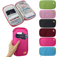 Load image into Gallery viewer, Women Brand Canvas Card Holder Travel Journey Document Organizer Wallet Passport ID  Ticket Credit Card Case Bag Tarjetero #T1P