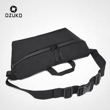 Load image into Gallery viewer, OZUKO Fashion Men Waist Bag Fanny Pack for Teenage Travel Phone Belt Bag Pouch Shoulder Bags Male Waterproof Sport Waist Pack