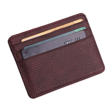 Load image into Gallery viewer, Women Men Lichee Leather Bank ID Card Wallet Holder Durable Slim Simple Travel Business Case With Purse Cardholder #T1P