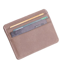 Load image into Gallery viewer, Women Men Lichee Leather Bank ID Card Wallet Holder Durable Slim Simple Travel Business Case With Purse Cardholder #T1P
