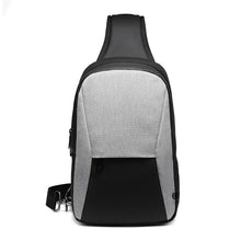 Load image into Gallery viewer, OZUKO 9.7 inch iPad Chest Pack for Men Water Repellent Crossbody Shoulder Bag Male Fashion Messenger Bag Short Trip Sling Bags