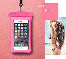 Load image into Gallery viewer, 2019 Runseeda 6Inch Floating Airbag Swimming Bag Waterproof Mobile Phone Pouch Cell Phone Case For Swim Diving Surfing Beach Use