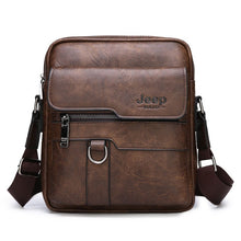 Load image into Gallery viewer, JEEP BULUO Luxury Brand Men Messenger Bags Crossbody Business Casual Handbag Male Spliter Leather Shoulder Bag Large Capacity