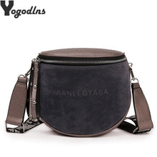 Load image into Gallery viewer, Women's Fashion Small Messenger Bags Lady Shouder Bag Bucket Bags Crossbody Tote Bag Females Handbag Semicircle Saddle